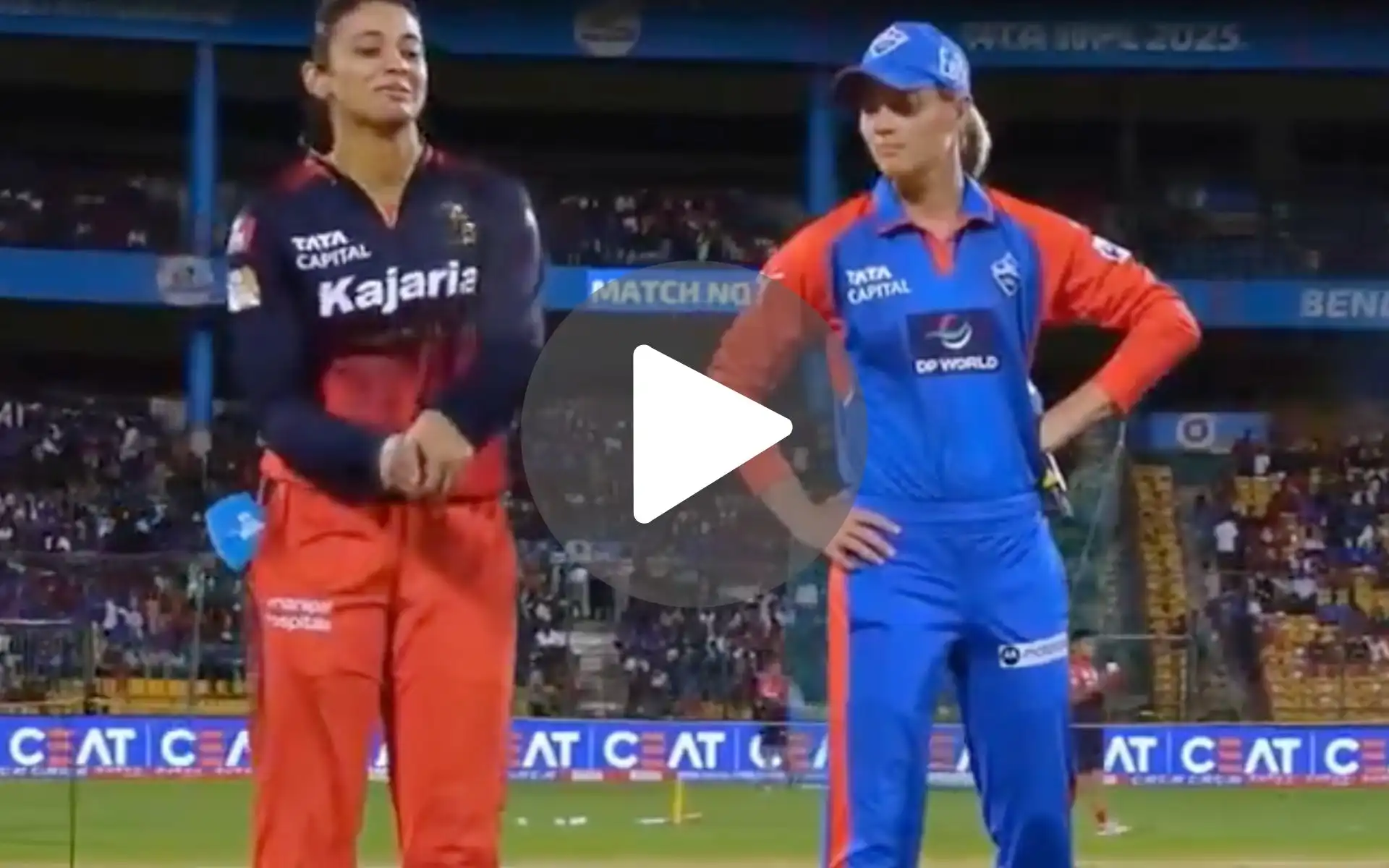 [Watch] Smriti Mandhana Blushes After Her Hilarious Fumble During RCB vs DC Toss 
